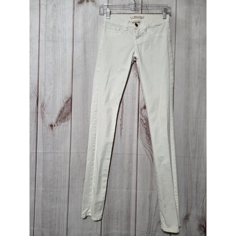 J Brand Low Rise Pencil‎ Leg Jeans White Skinny Stretch 2K120 Size 24